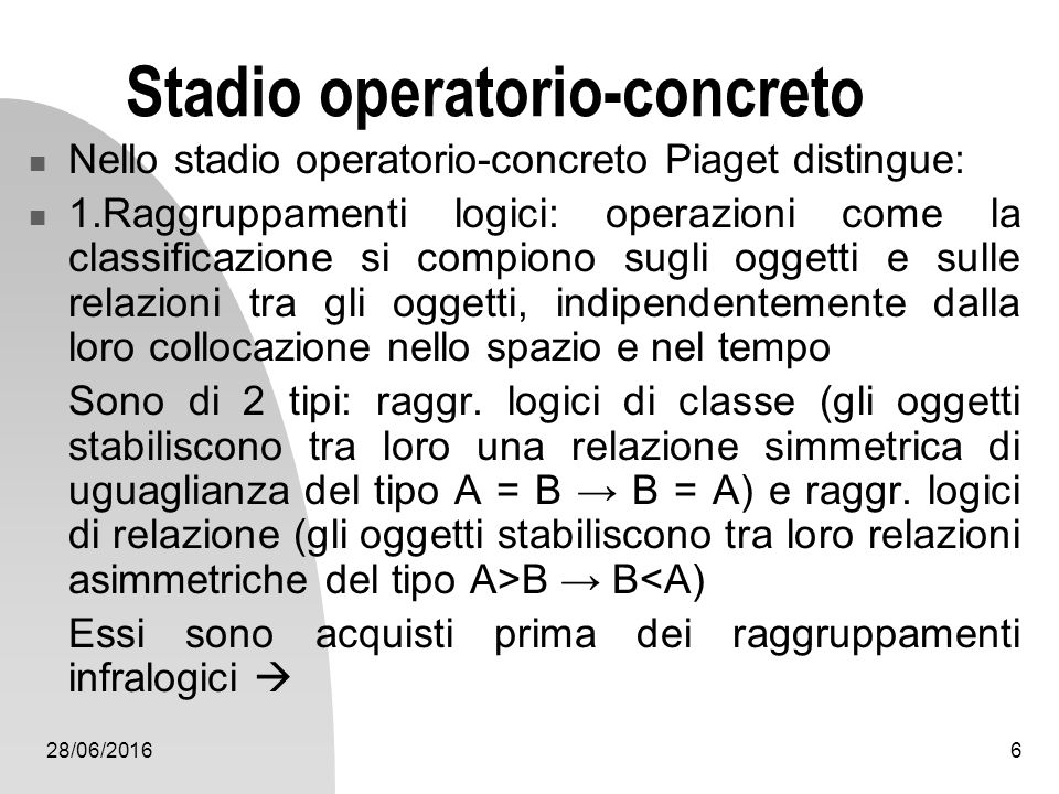 Piaget i 4 fattori permettono il costituirsi di strutture